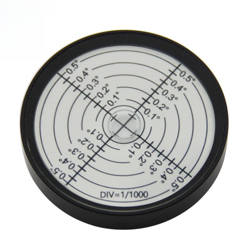 High Precision Magnetic Circular Metal Spirit Level - Portable 3 Arc Minute Bubble