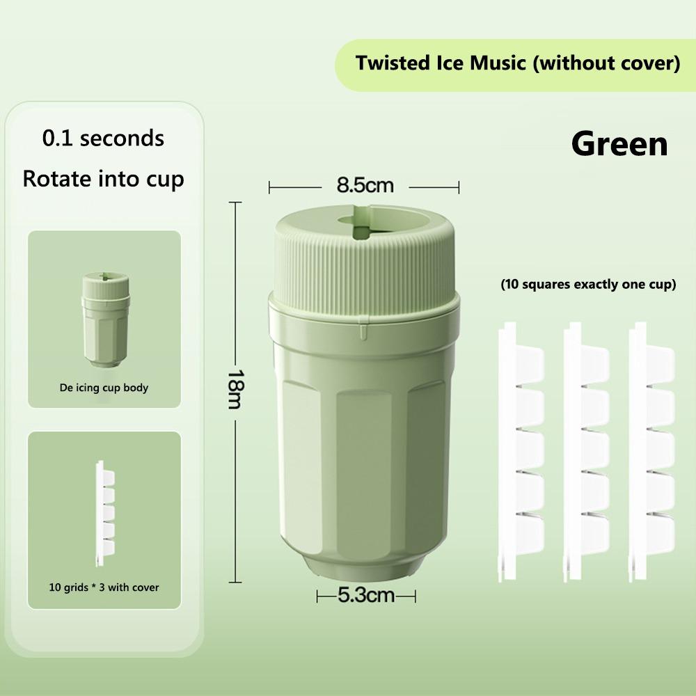 Multifunctional Rotating Ice Tray One-touch Ice Removal Homemade Ice Cube Mold New Twist Ice Cup