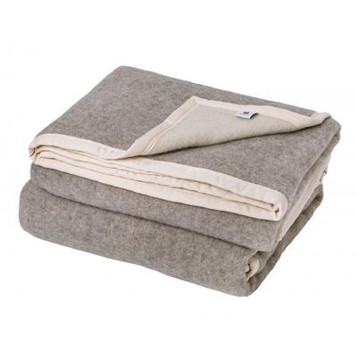 100% Pure Virgin Wool Blanket "Pastorale" 500 Gr/m² Golden Fleece - 180 X 240 Cm