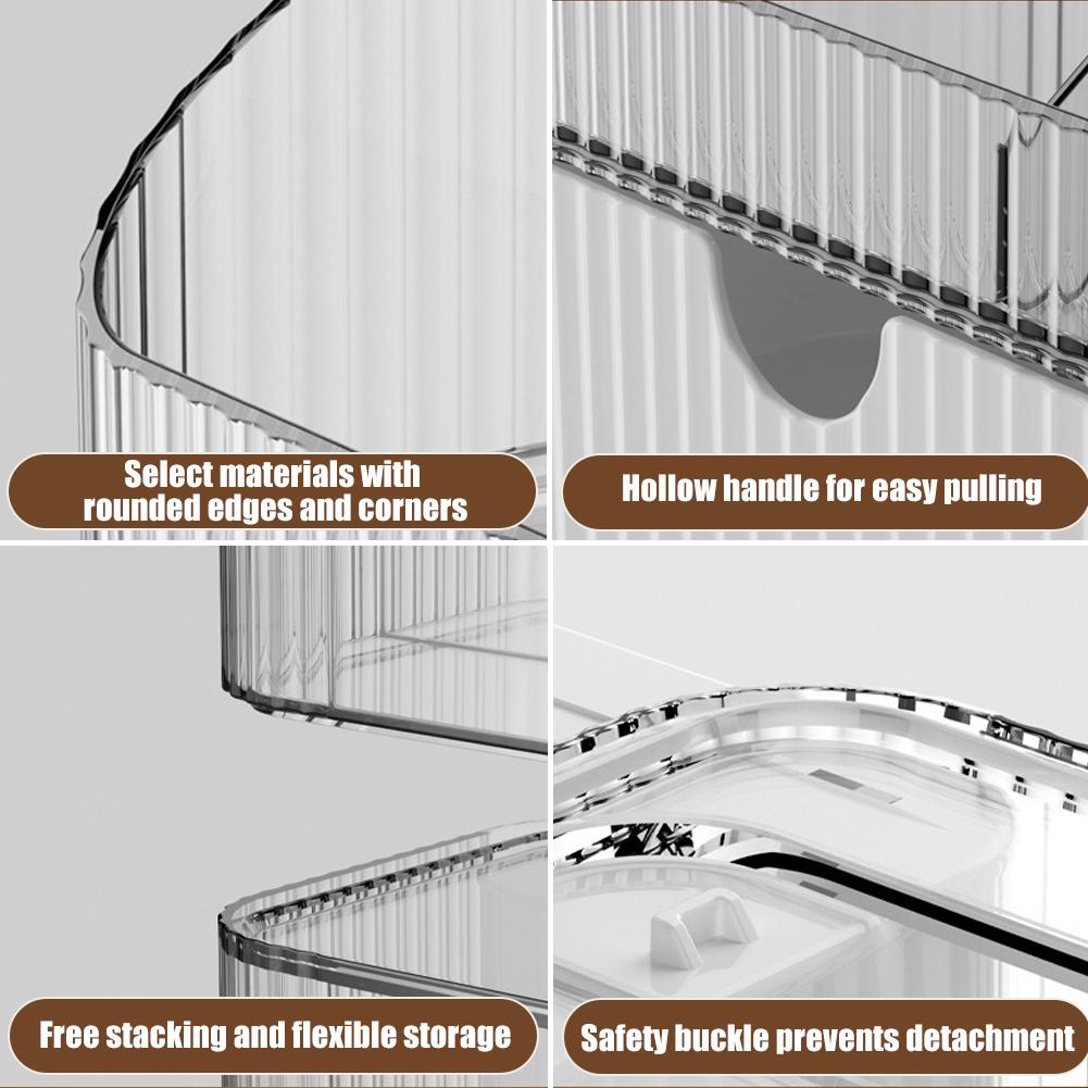 Desktop Drawer Style Cosmetic Storage Box Lipstick Stackable Rack Multi Grid Color Makeup Storage Box Makeup Storage Organizer