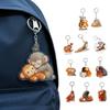 Delightful Acrylic 2D Flat Gorillas Keychain Pendant Ideal For Car Decoration Or Personal Items Backpack Ornament