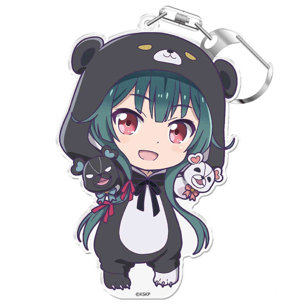 

Charm Anime Fans Gifts Love Live! Kuma Kuma Kuma Bear Superstar HD Figurel Q Edition Acrylic Keychain About 6cm 6 cm