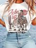 Men'S 'Vibrant West' T-Shirt Featuring Cactus And Rider Design - Made from 100% Soft Stretch Fabric,
