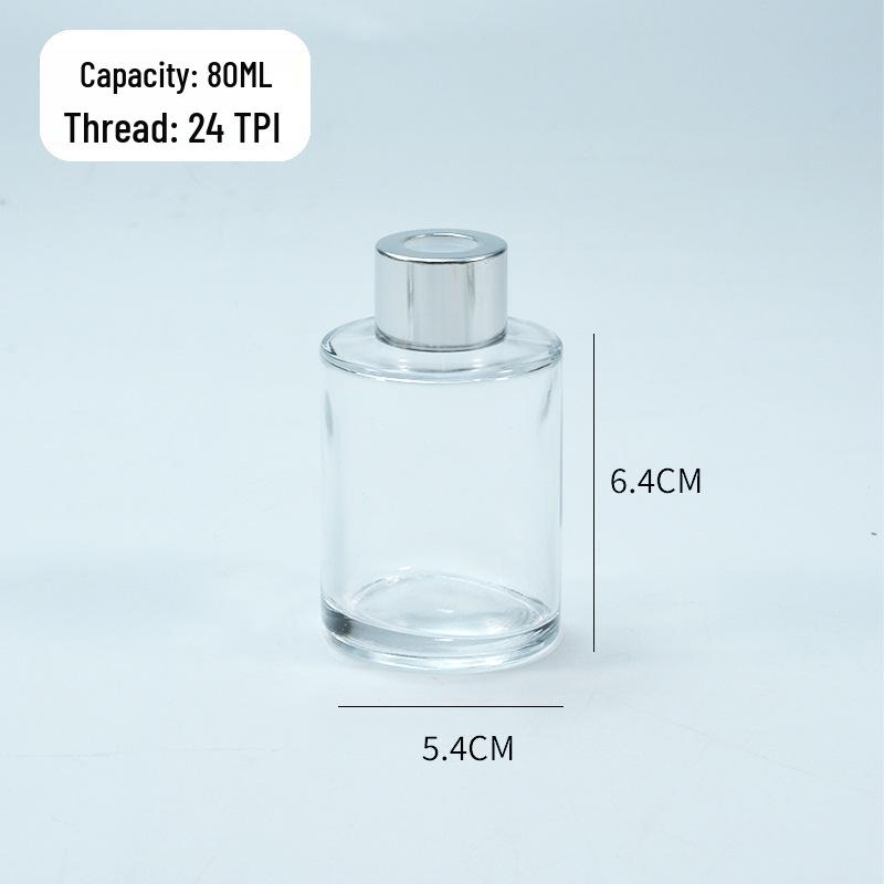 Aromatherapie-Glasflasche mit Rattanstäbchen, Flammelloser Diffusor, Reiseformat, Leer für Raumduft.