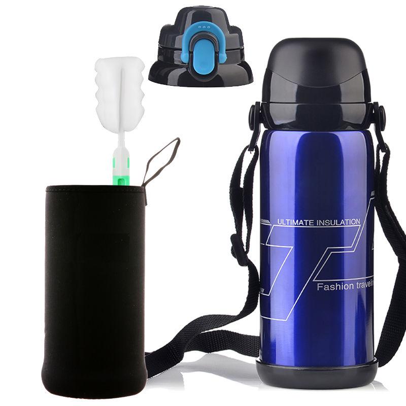 Large Capacity Insulation Cup 800ml Vacuum Flasks Portable Stainless Steel Thermos Cup Water Bottle Travel Tea Mug Office Thermos Cup