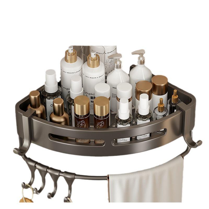 Punch-Free Wall-Mounted Bathroom Shower Corner Shelf