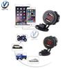 Car Charger Dual USB Port Multifunction LED Digital Display Voltmeter Waterproof Mobile Phone Smart Charging Socket Adapter