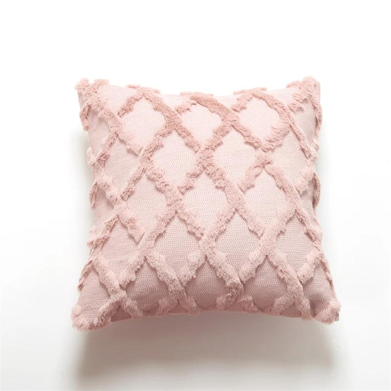 Soft Plush Cushion Cover 45x45cm - Nordic Style Pillowcase for Chair, Couch & Living Room, Stylish Home Decor Essential