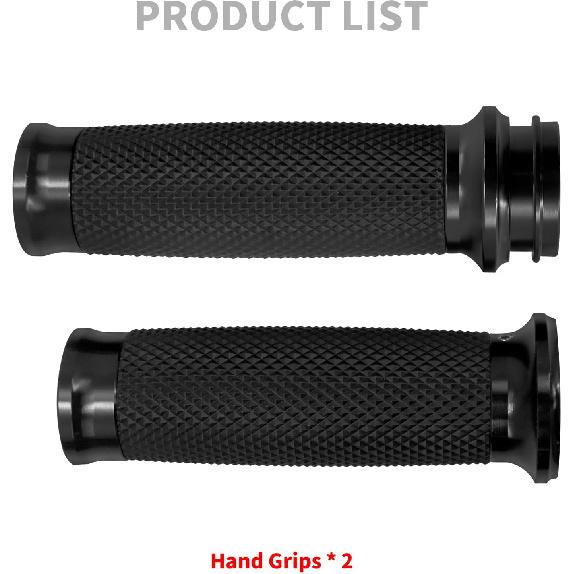 HDBUBALUS 1" Electronic Throttle Defiance Handlebar Grips 25mm Hand Grips Fit for Harley Touring Street Glide Road King Road Glide Electra Glide