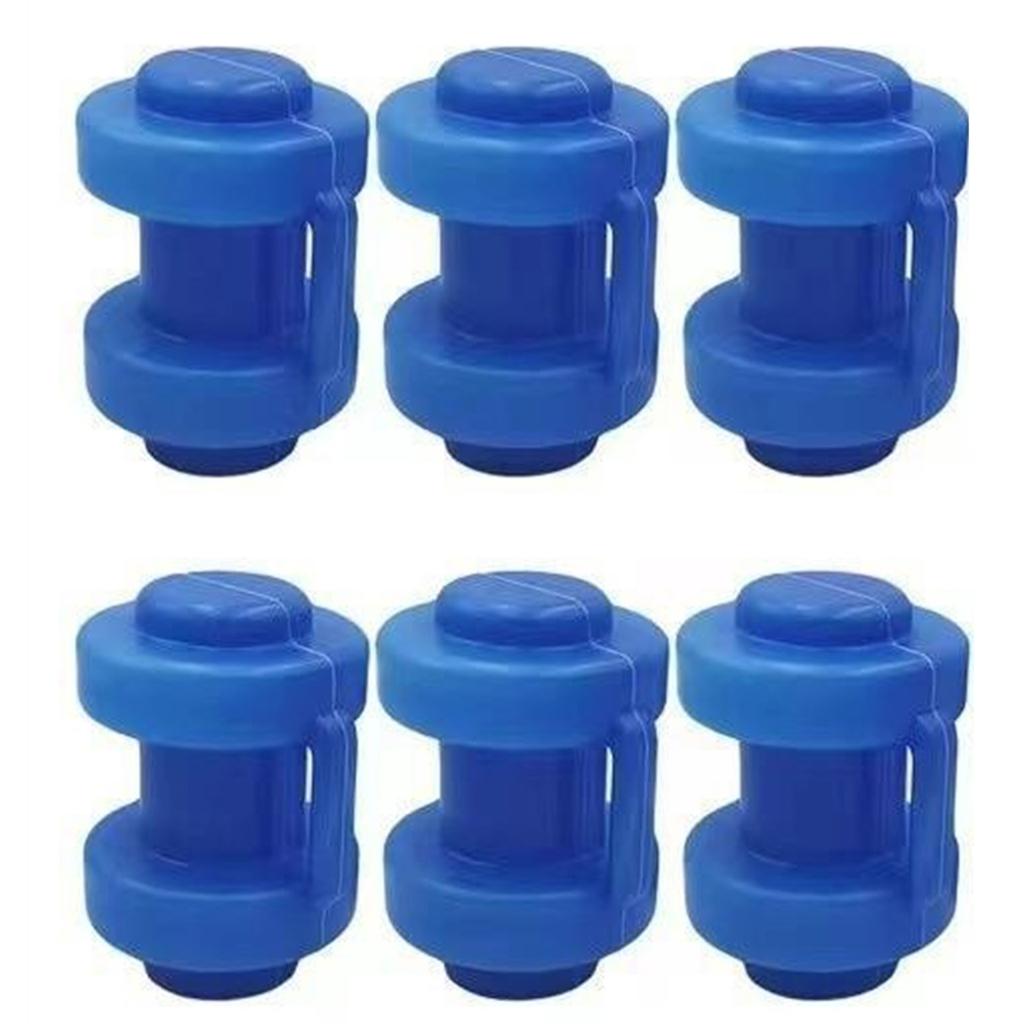 6Pcs Wear-Resistant Trampoline Caps Professional Trampoline Rod Cover Trampoline Tube Caps Small Trampoline Replacements
