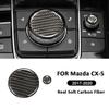 For Mazda CX-5 2017- Carbon Fiber Car Center Console Gear Shifter Knobs Trim Dots Interior Decoration Sticker Accessories