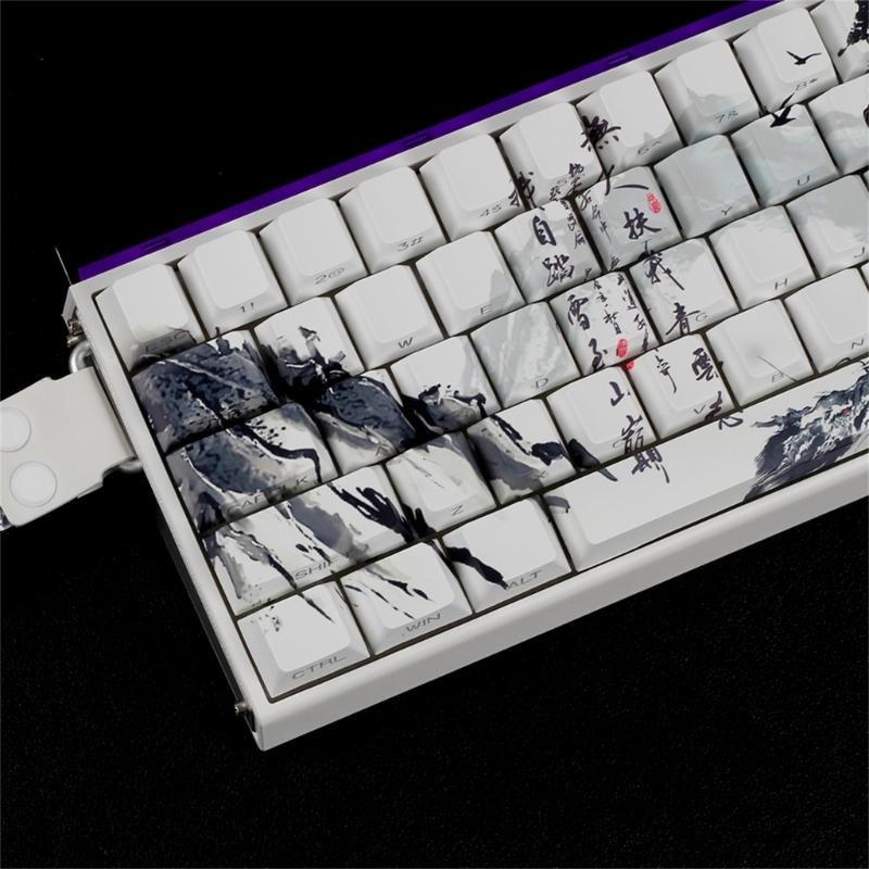 Original Profile Keycaps PBT Material Dyes Sublimations Side Print Keycap For Small Mechanical Keyboards 60% 68% Layout