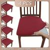 1PACKsolid Color Flocked High Elastic Chair Cover, Simple and Elegant, Soft and Comfortable, Suitable for Restaurant Chair Protective Cover