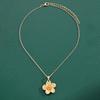 Golden Dopamine Flower Pendant Choker Necklace Elegant Bridal Wedding Gift for Women 2025 Trend Accessory Boho Style