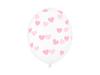Partydeco Balony 30Cm  Transparentne W Serduszka  1 Opakowanie  50 Szt