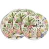 Hase Kaninchen Blume Bunt Eier Ostern Tischsets 4er Set, Druckmuster Tischmatten für Party Küche Esszimmer Dekoration