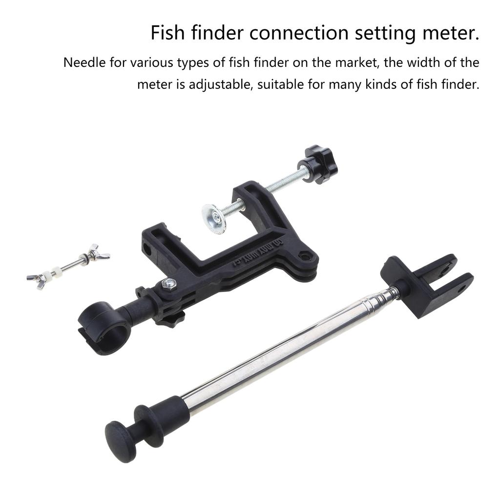 Adjustable Fishing Finder Mount Base Telescopic Fishfinder Support Rack Transducer Bracket Fishfinder Rack Mounting Arm
