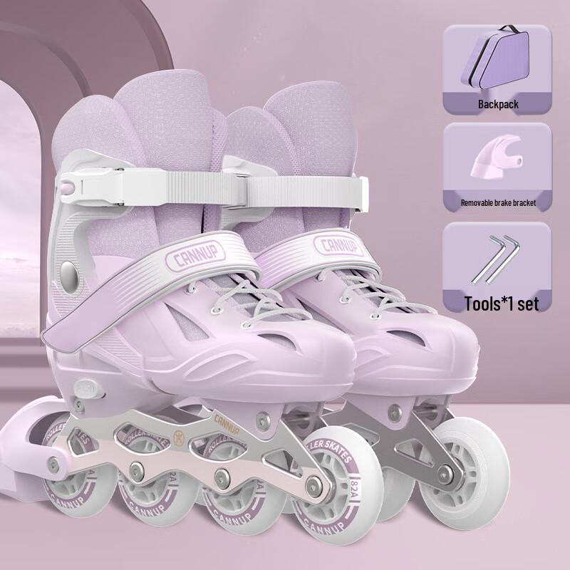 WEZHO Kids Adjustable Flashing Inline Roller Skates