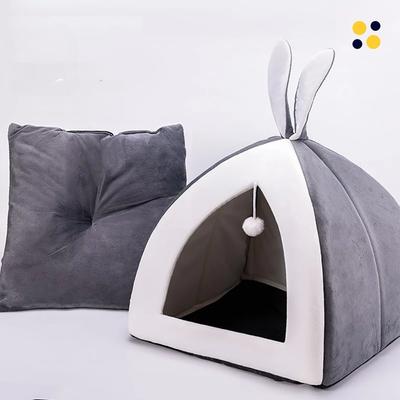 2024 NEW Rabbit Ears Shape Bed for Cave Bed for Dog Beds for Medium Dogs Cute House Basket Cat Bed Cat Accessories