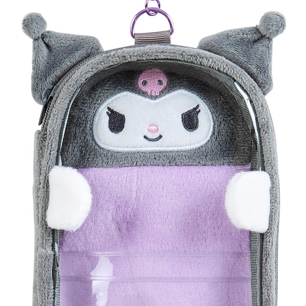 Sanrio Acrylic Stand Holder Storage 14cm X 8cm (Enjoy Idol) Kuromi, Size Approx. (650501)