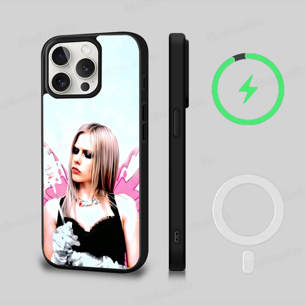 Avril Ramona Lavigne For Magsafe Magnetic Phone Case For IPhone 17 16 15 14 13 12 11 Plus Pro Max PC+TPU Cover