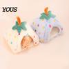 Enclosed Pet Cave Plush Strawberry Hamster Bed, Soft Winter Warm Hideout, Cute Cozy Hiding Spot for Rodents Bed Gerbil, Sugar Glider,