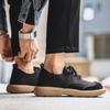 Men’s Retro Low Boots Shoes Fashion Casual Driving Shoes Black Brown Wide Head Shoes Plus Size