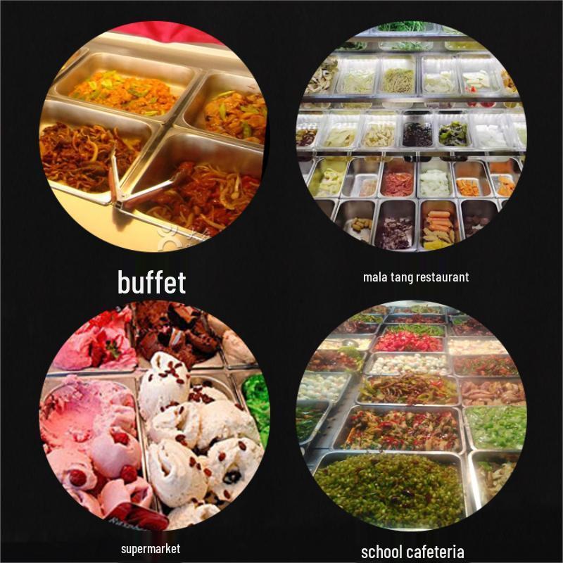 Acrylic Transparent Food Pan Display Box