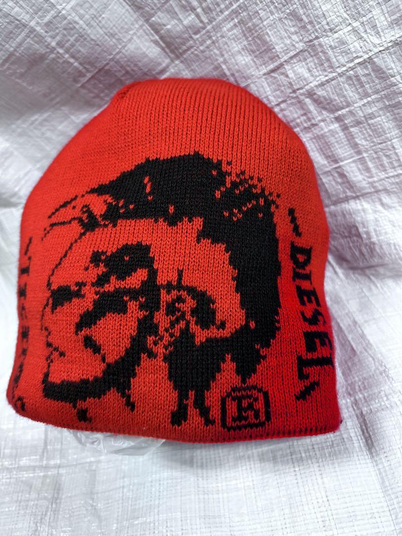 

[Б/У] Двусторонняя вязаная шапка-бини DIESEL (Y2K)