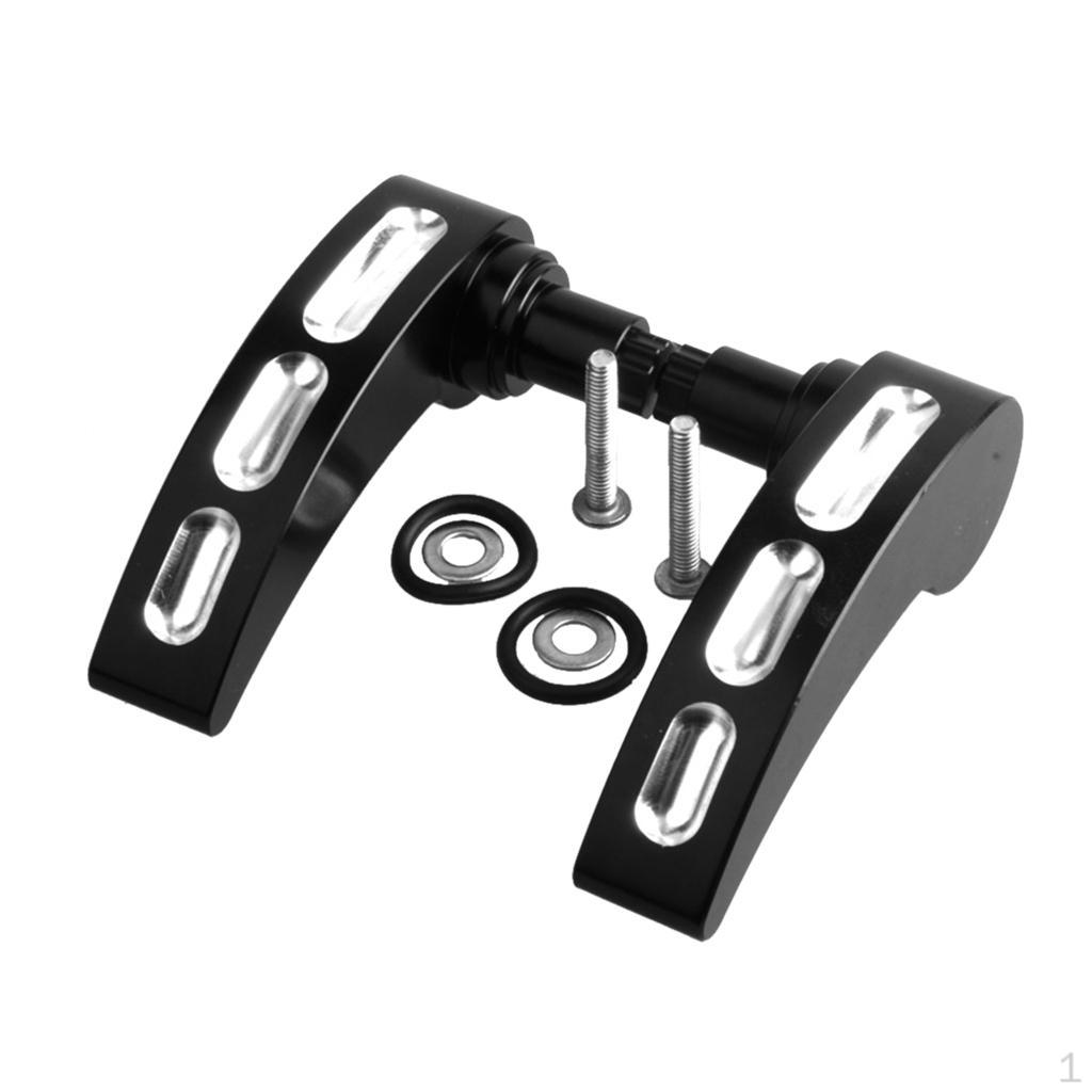 

CNC Aluminum Saddlebag Lid Lifters For 14-17 Touring Road Glide King FLHR FLTRX Black #2