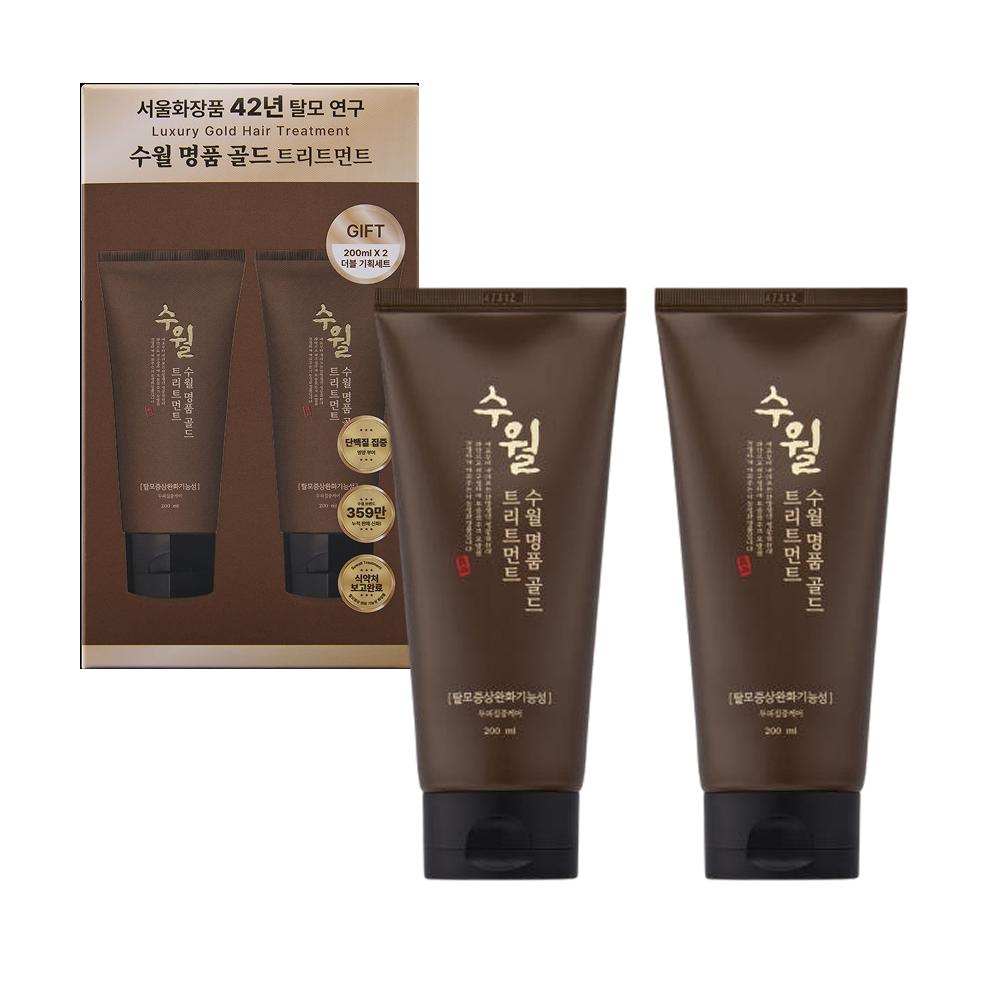 

SUWEOL Премиальный Золотой Протеиновый Набор для Ухода за Волосами 200мл + 200мл | Питание и Укрепление 200ml + 200ml