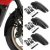 Motorrad Zubehör Vorderradkotflügel Kunststoff Schwarz Schmiedemuster Kohlefaser Für Moto Guzzi V100 Mandello V100 MANDELLO 2022-