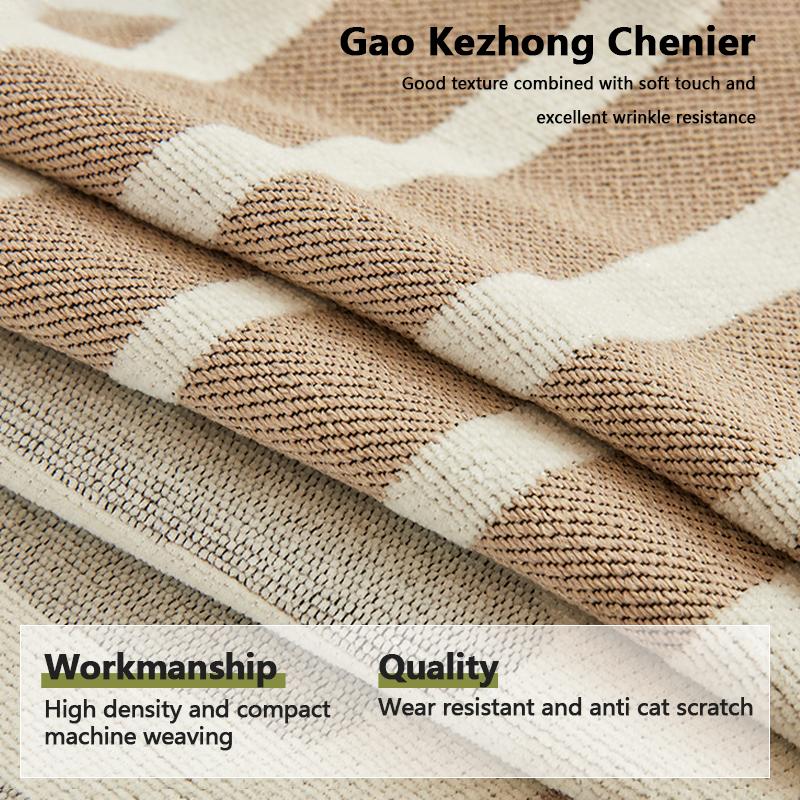 Chenille Sofa Möbel Handtuch Doppelseitig Einfach zu Bedienen Stil Quaste Rand Couch Abdeckung Rutschfest Katzenkratzfest Camping Decke Sofa Abdeckung