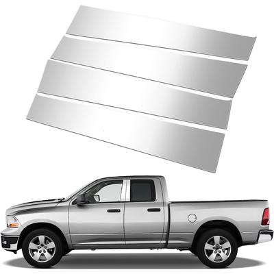 Autocollants de pilier de fenêtre latérale de porte de voiture, 4 pièces, style automobile adapté pour Dodge Ram 1500/2500/3500/4500/5500 2009-2018