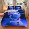 3pcs Elsa & Olaf Snowman Quilt Set - Soft and Comfortable Bedroom, Guest Room and Dorm Decor Bedding Set 1 Quilt Cover + 2 Pillowcases.S041