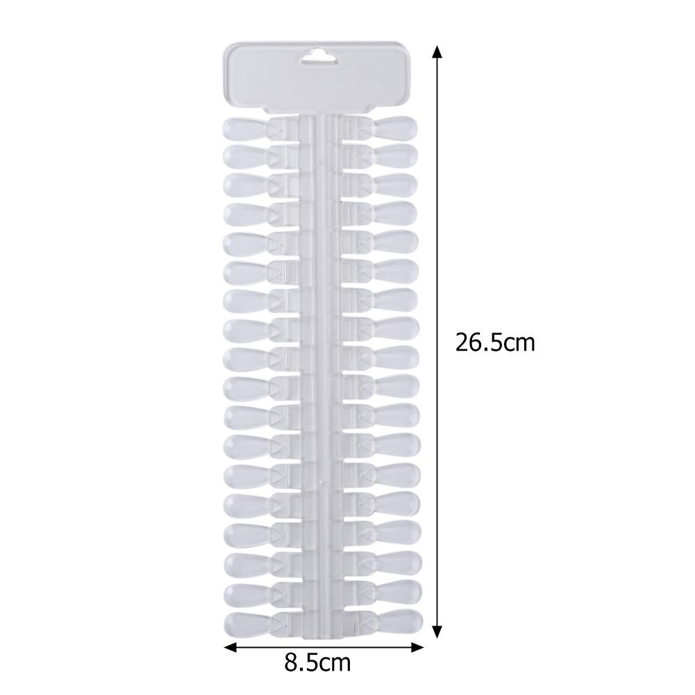 36pcs/set Manicure Practice Display Board Removable False Nail Tips Sticker Useful Gel Polish False Nail Stickers Manicure Tools