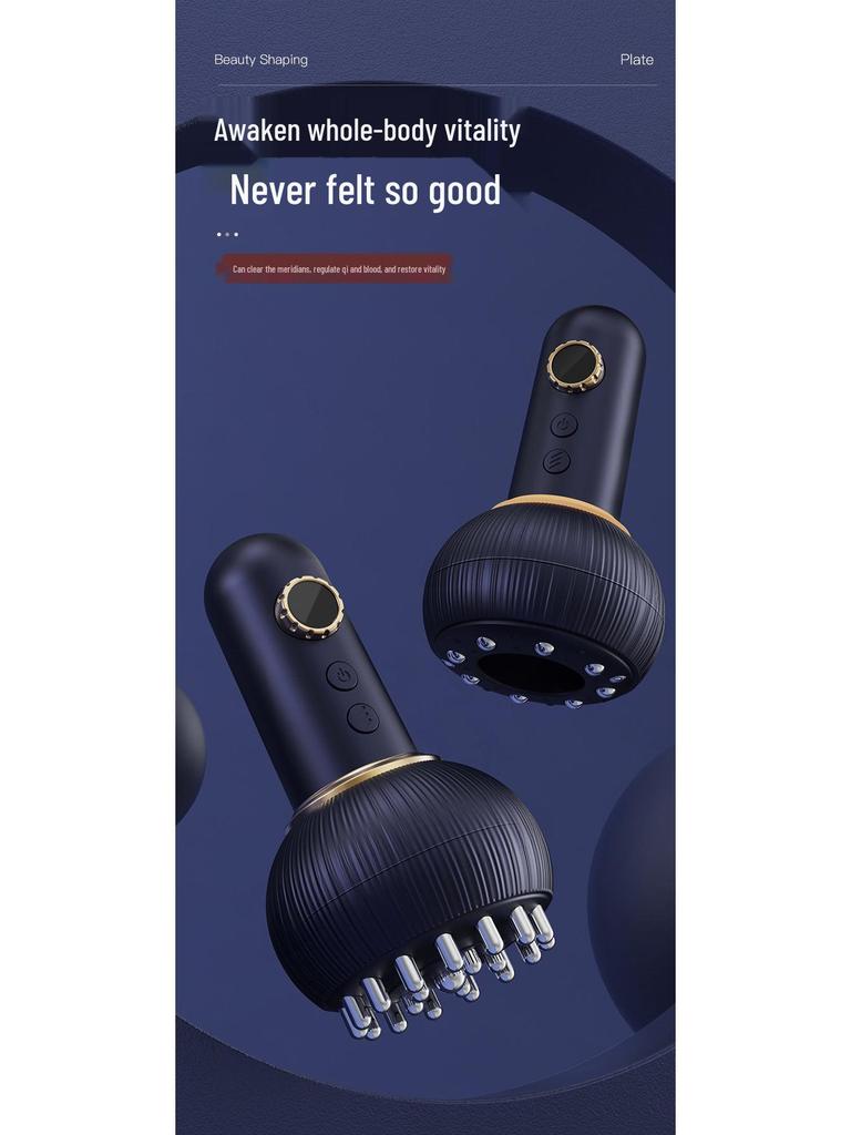 Kabelloses elektrisches Schröpf- und Gua Sha-Gerät mit Heizfunktion für Ganzkörper-Physiotherapie