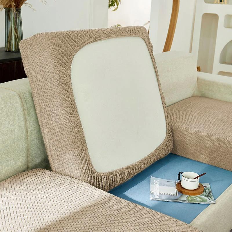 Jacquard Sofa Seat Cushion Cover Furniture Protector Covers For Living Room Washable Stretch Sofas Cover sofa slipcovers