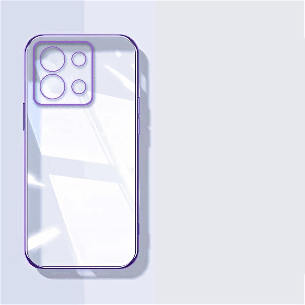 14 C Luxury Transparent Plating Phone Cases For Xiaomi Redmi 14C 12C 13 10C 10 13C 12 10A A3 9 9A A1 A2 Plus Soft Silicone Cover