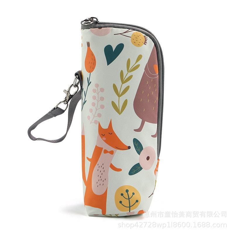 Portable Bottle Insulation Bag Aluminum Mold Insulation Cup Cover Warm Milk Bag Cartoon Water Bottle Bag