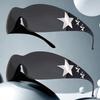 2pcs Unisex Frameless Star Shaped Y2K Simple SunGlasses Suitable For Daily Travel And Party Halloween