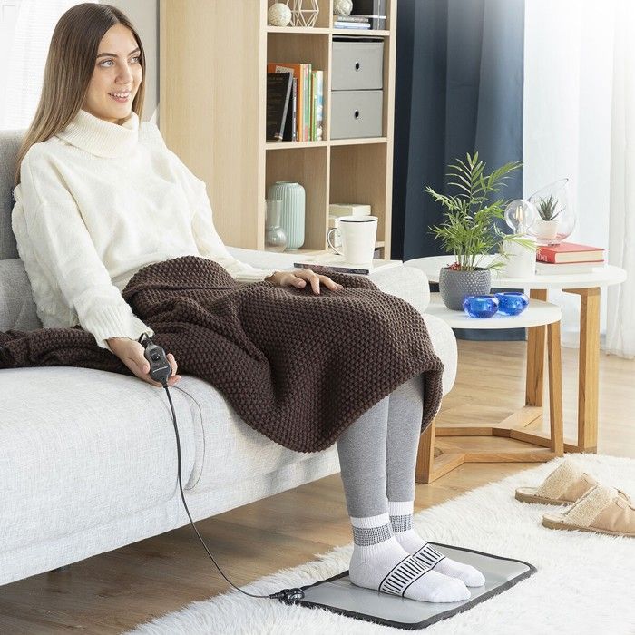 Elektrická vyhřívací podložka INNOVAGOODS - Hemat - 2 úrovně teploty - Protiskluzová základna - 50W