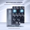 Industrial 4 Slot M.2 NVMe Enclosure Box Cooling Case And Hot Swappable Tray For 2280 Solid Disks
