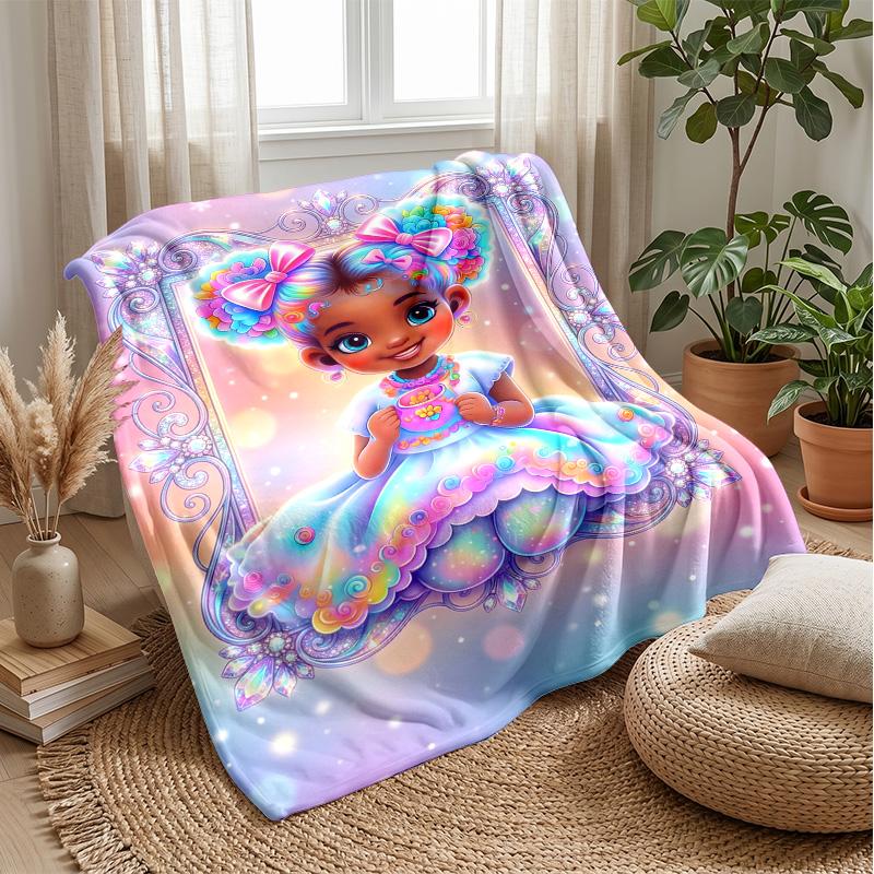 Rainbow Dreams Backpack Theme blanket Lightweight Warm Flannel Blanket Decorative Throw Blanket for Home Decoration