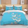 12 Sizes Gold Butterfly Bedding Set Luxury Black Duvet Cover Bedclothes 3d Printed Comforter Bedding Sets For AdultsCute Bed Set