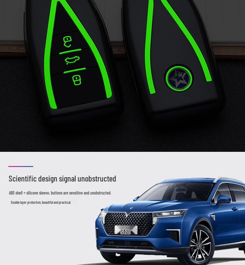Stylish Car Key Bag for Venucia Key Cover Modification with Buckle Remote Shell and Personalized Design