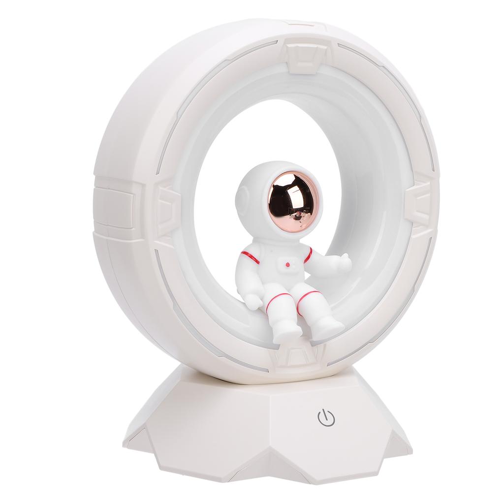 Weltraummann Nachtlicht für Kinder ABS PC Silikon 3 Farbtemperaturen USB Wiederaufladbare LED Nachttischlampe Schreibtischlampe