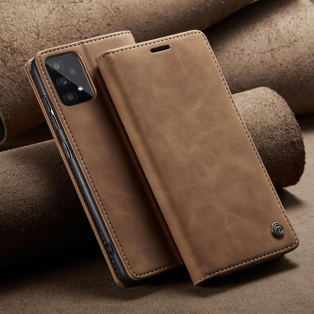 Applicable To Samsung's New S23 Phone Case A53 Anti-drop Phone Leather Case Galaxy A23 Retro Flip Case