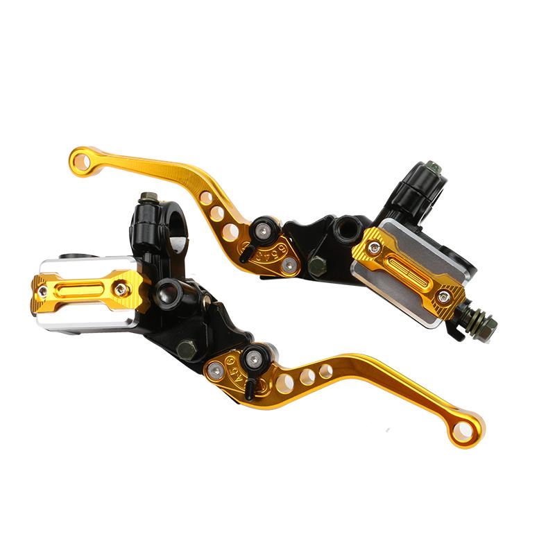 

Motorcycle 2 Oil Sticker Box Brake Clutch Pump Lever Hydraulic Master Cylinder Reservoir for Honda Yamaha Moto золотой
