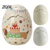 Unique Housewarming Gift Ceramic Eggshell Candle Holder for Scented Candles, Candles Modern Living Room Decor Container, Minimalist Art Ornament Home